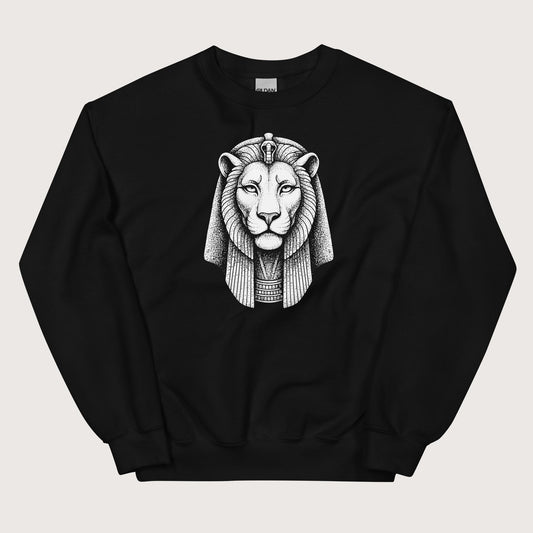 Black Sekhmet Sweatshirt - history buff gift by HistoHead
