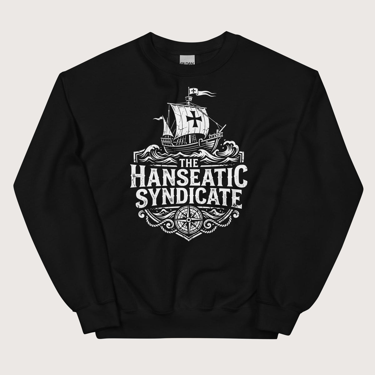 Black The Hanseatic Syndicate Sweatshirt - history buff gift by HistoHead