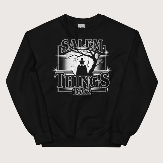 Black Salem Things 1692 Sweatshirt - history buff gift by HistoHead