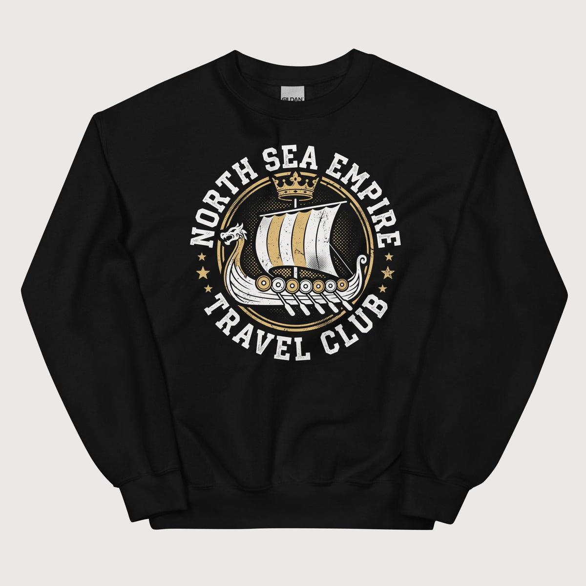 Black North Sea Empire Travel Club Sweatshirt - history buff gift by HistoHead