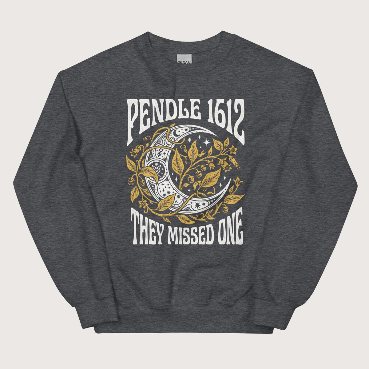Dark Heather Pendle Witch Trials They Missed One Sweatshirt - history buff gift by HistoHead