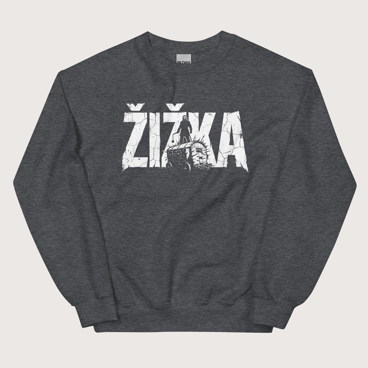 Dark Heather Jan Žižka Sweatshirt - history buff gift by HistoHead
