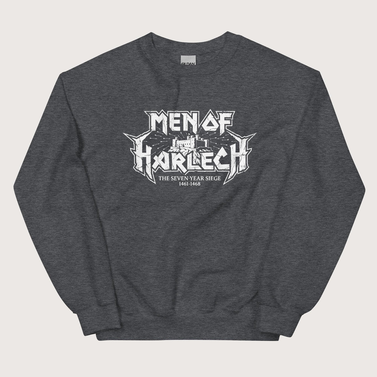 Dark Heather Men of Harlech Sweatshirt - history buff gift by HistoHead