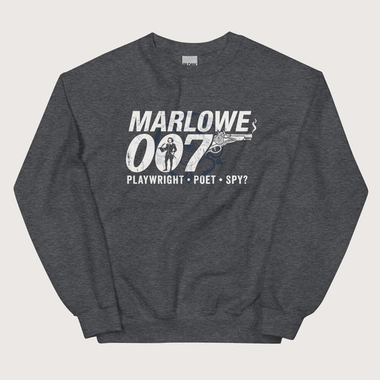 Dark Heather Marlowe 007 Sweatshirt - history buff gift by HistoHead