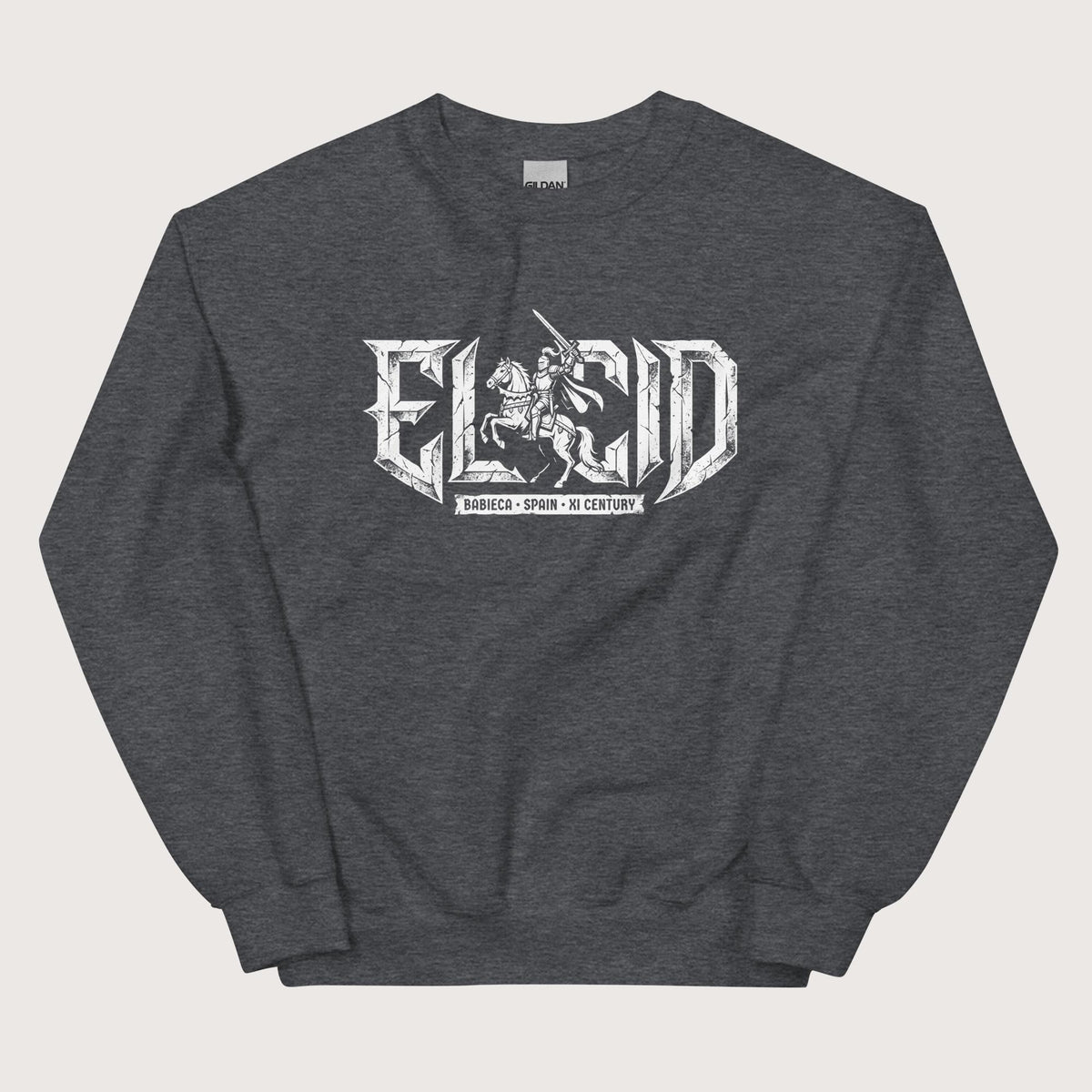 Dark Heather El Cid Sweatshirt - history buff gift by HistoHead