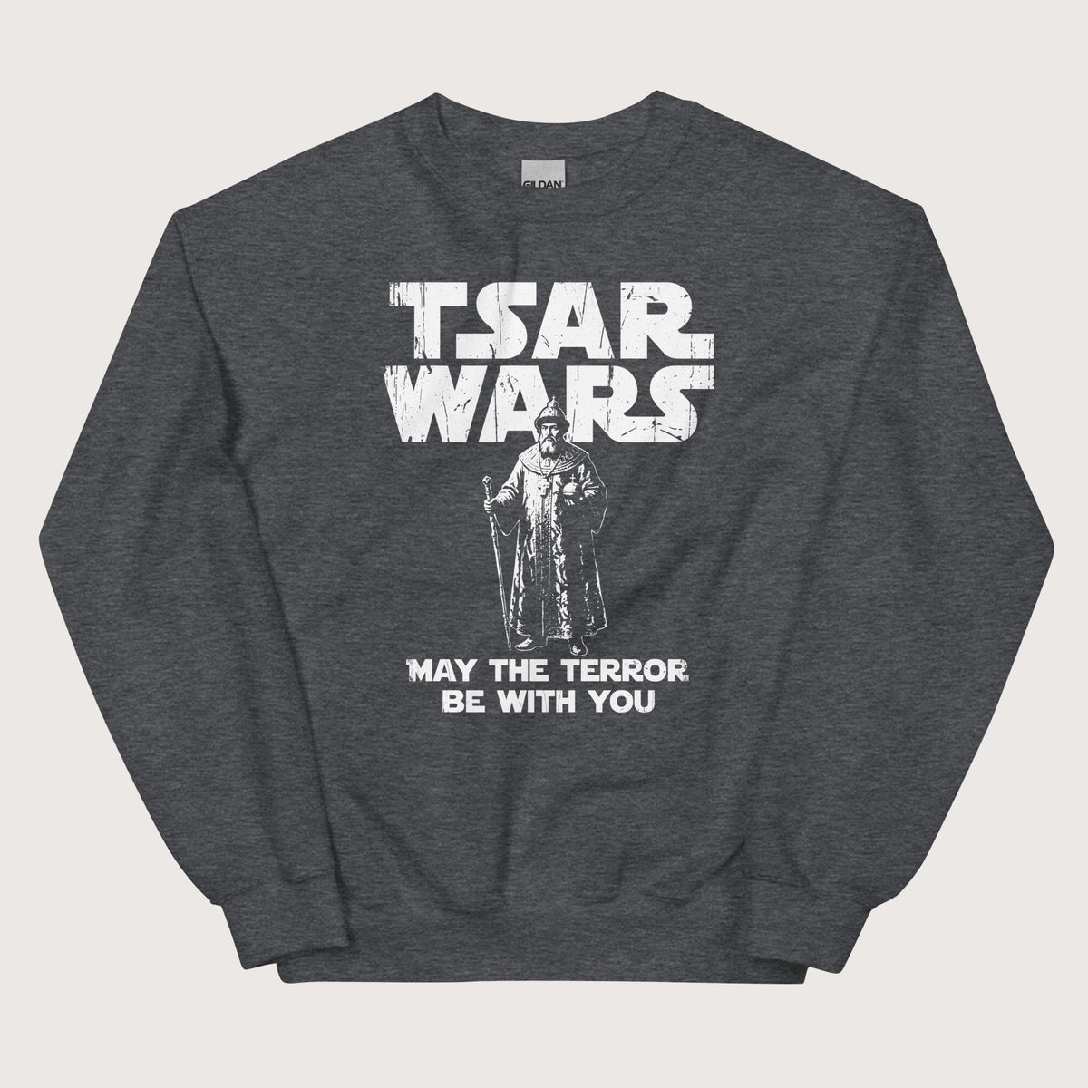 Dark Heather Ivan the Terrible Tsar Wars Sweatshirt - history buff gift by HistoHead