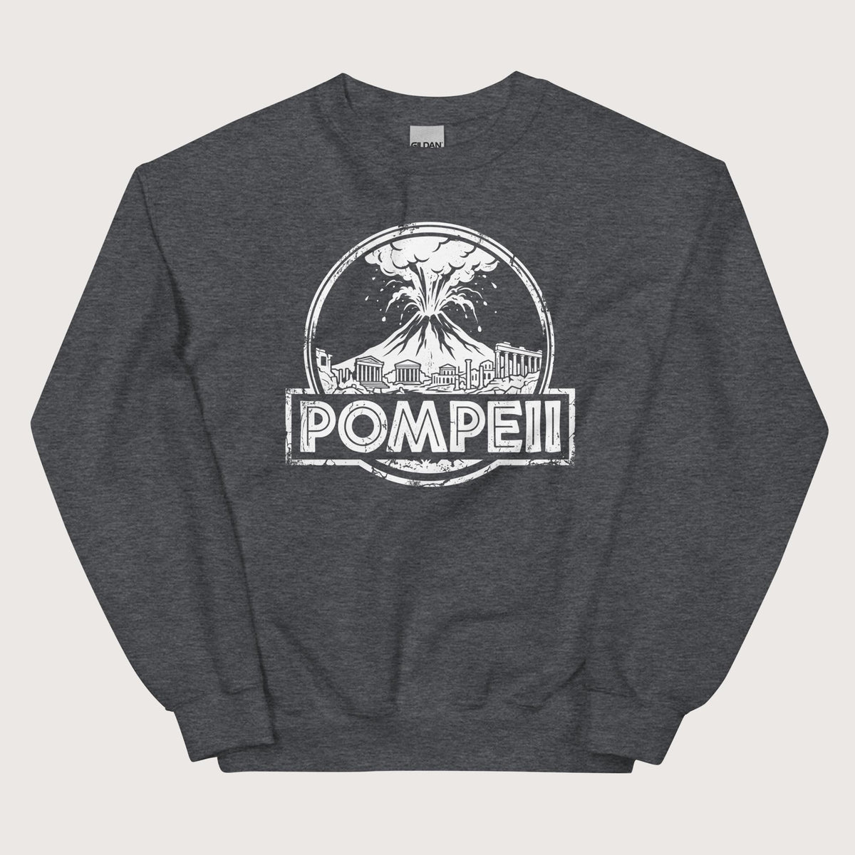 Dark Heather Pompeii Sweatshirt - history buff gift by HistoHead