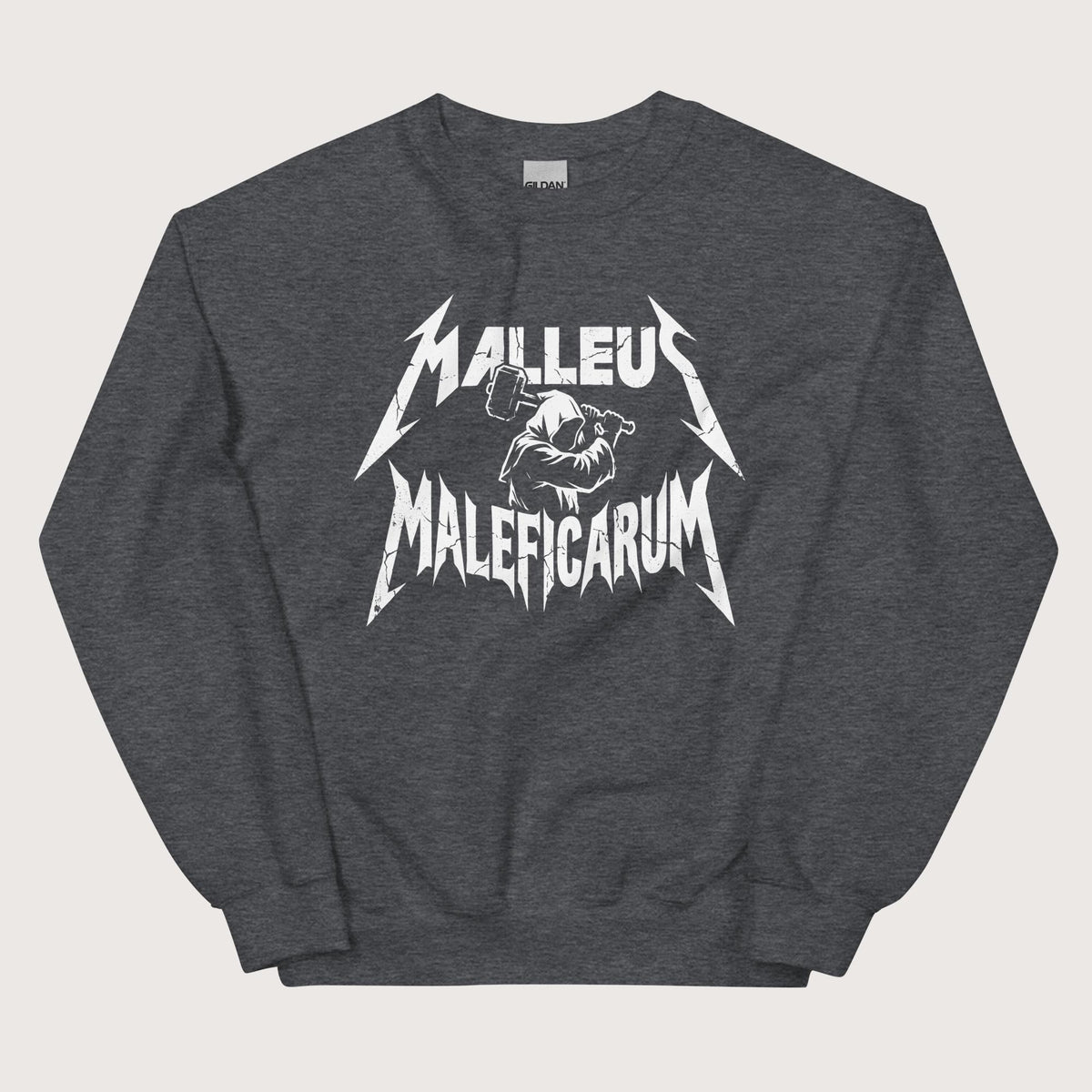 Dark Heather Malleus Maleficarum Sweatshirt - history buff gift by HistoHead