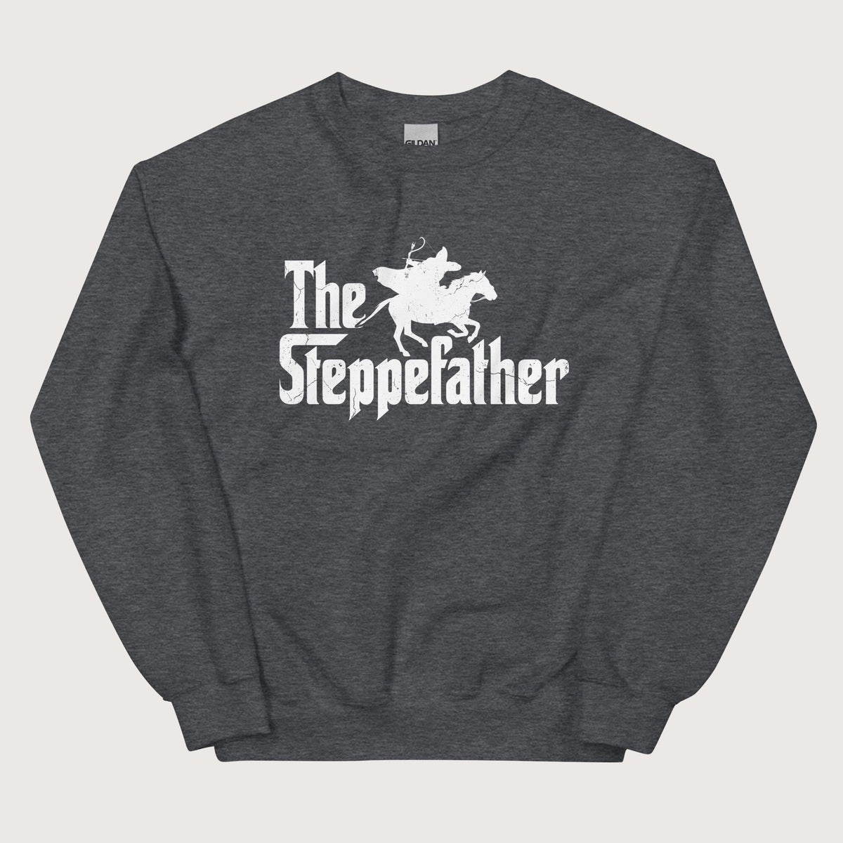 Dark Heather The Steppefather Parthian Shot Sweatshirt - history buff gift by HistoHead