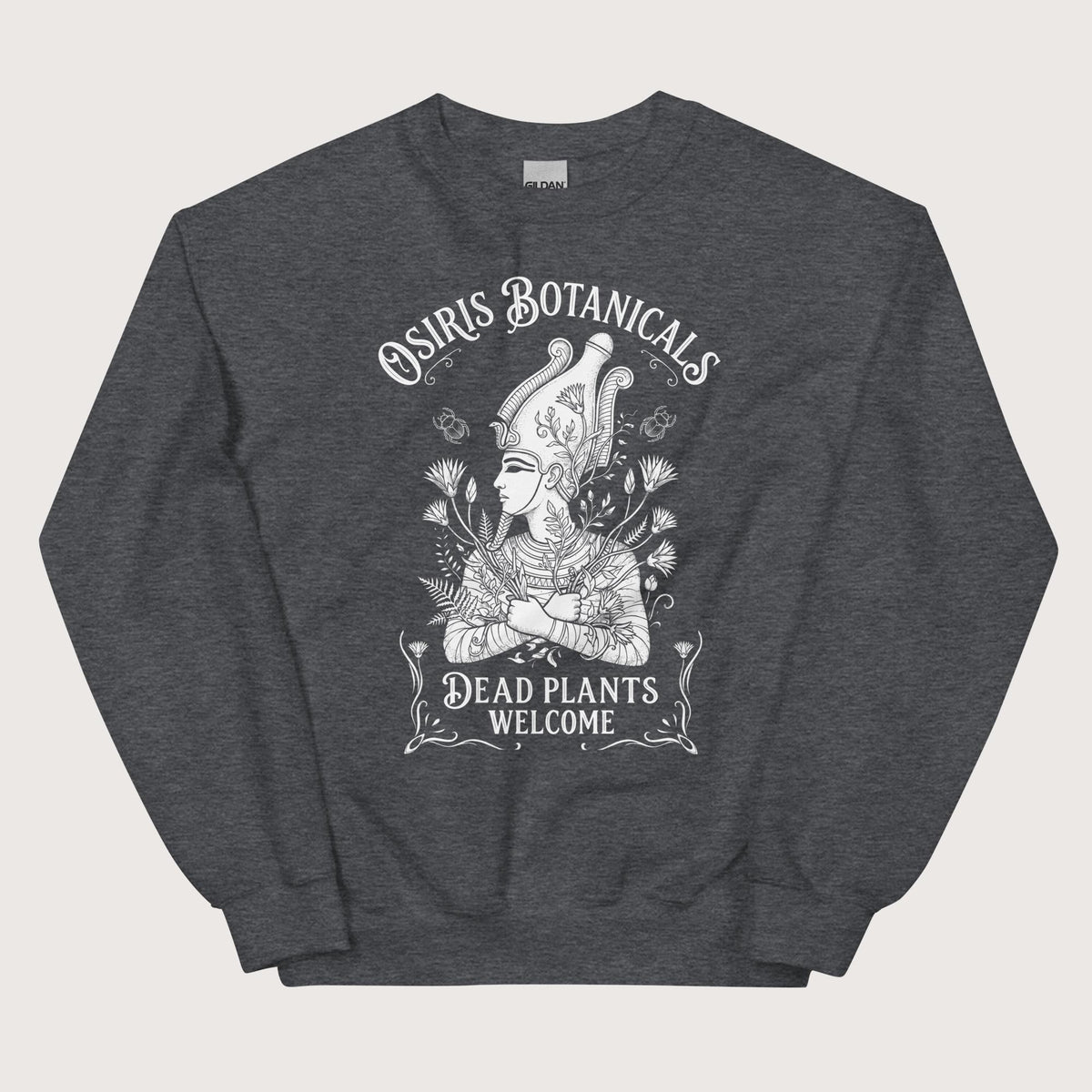 Dark Heather Osiris Botanicals Sweatshirt - history buff gift by HistoHead