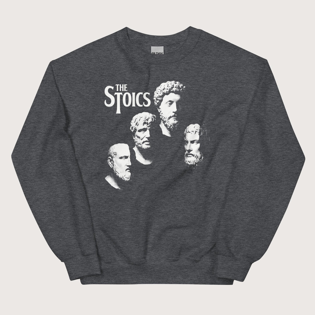 Dark Heather The Stoics Sweatshirt - history buff gift by HistoHead