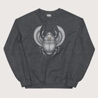 Dark Heather Khepri God of Rebirth Sweatshirt - history buff gift by HistoHead
