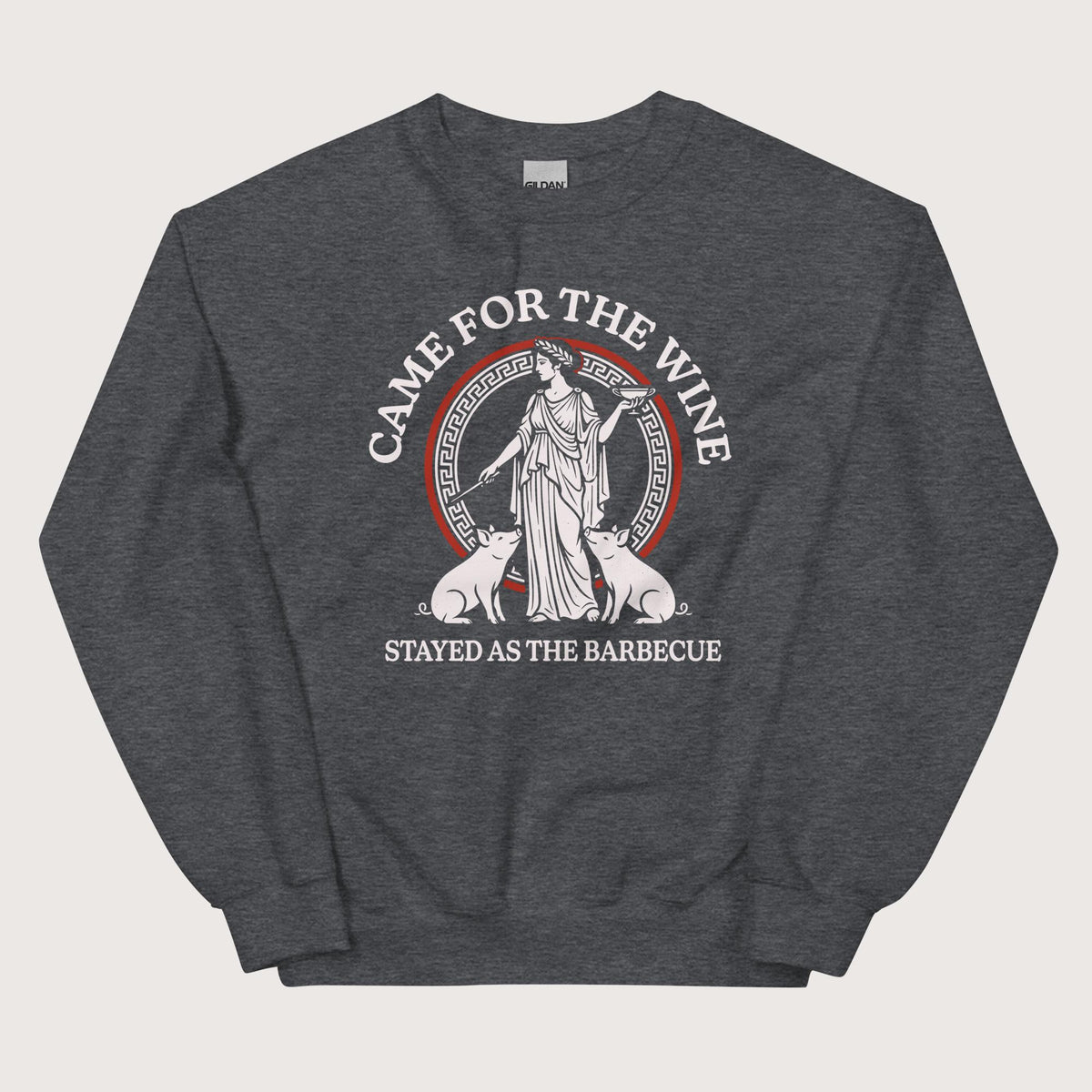 Dark Heather Circe Barbecue Sweatshirt - history buff gift by HistoHead