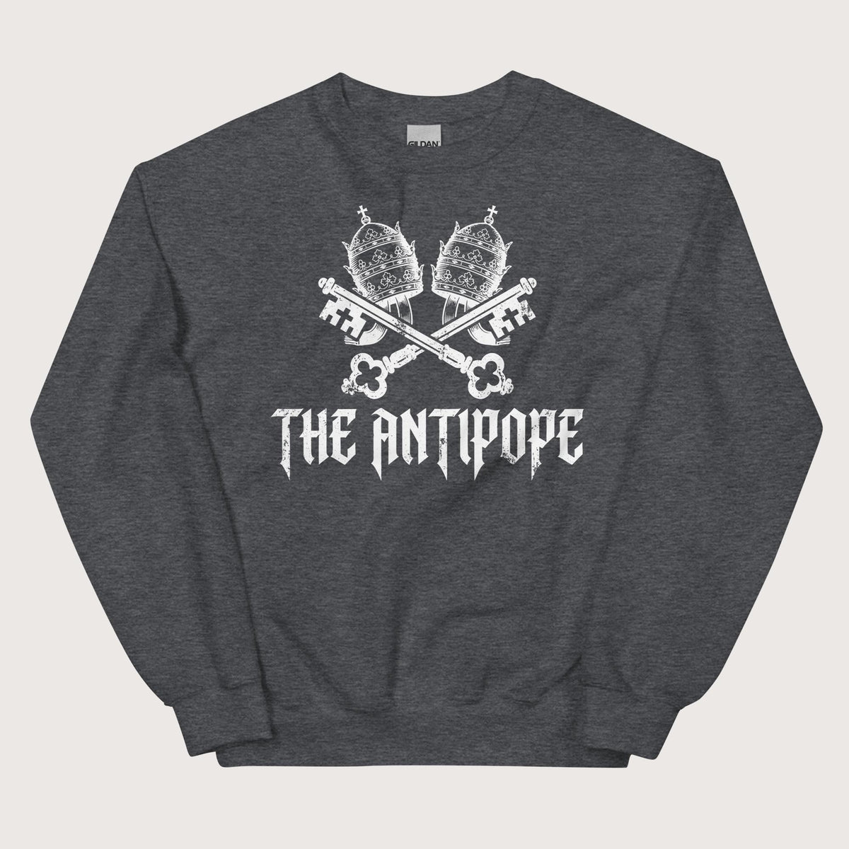 Dark Heather The Antipope Sweatshirt - history buff gift by HistoHead