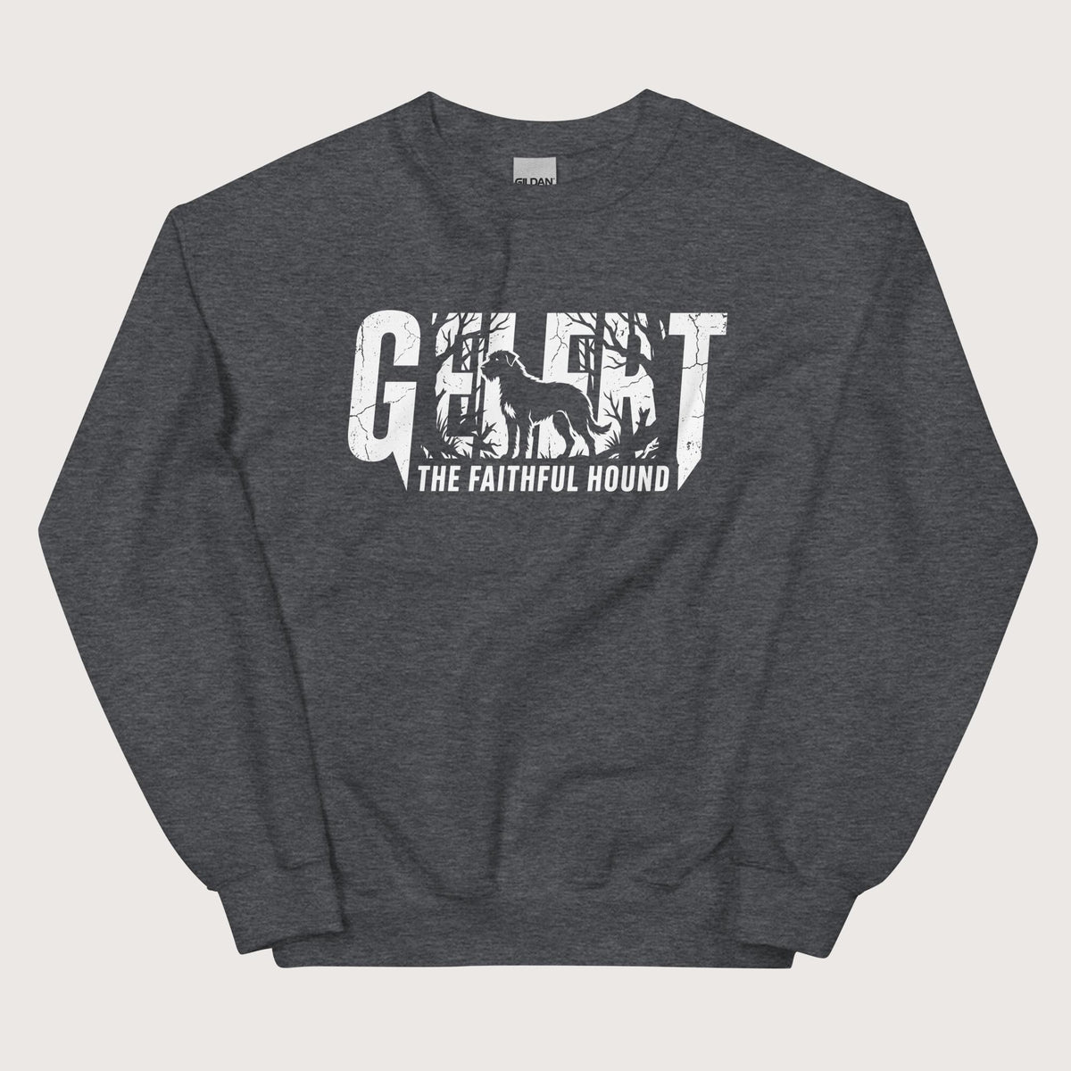 Dark Heather Gelert The Faithful Hound Sweatshirt - history buff gift by HistoHead