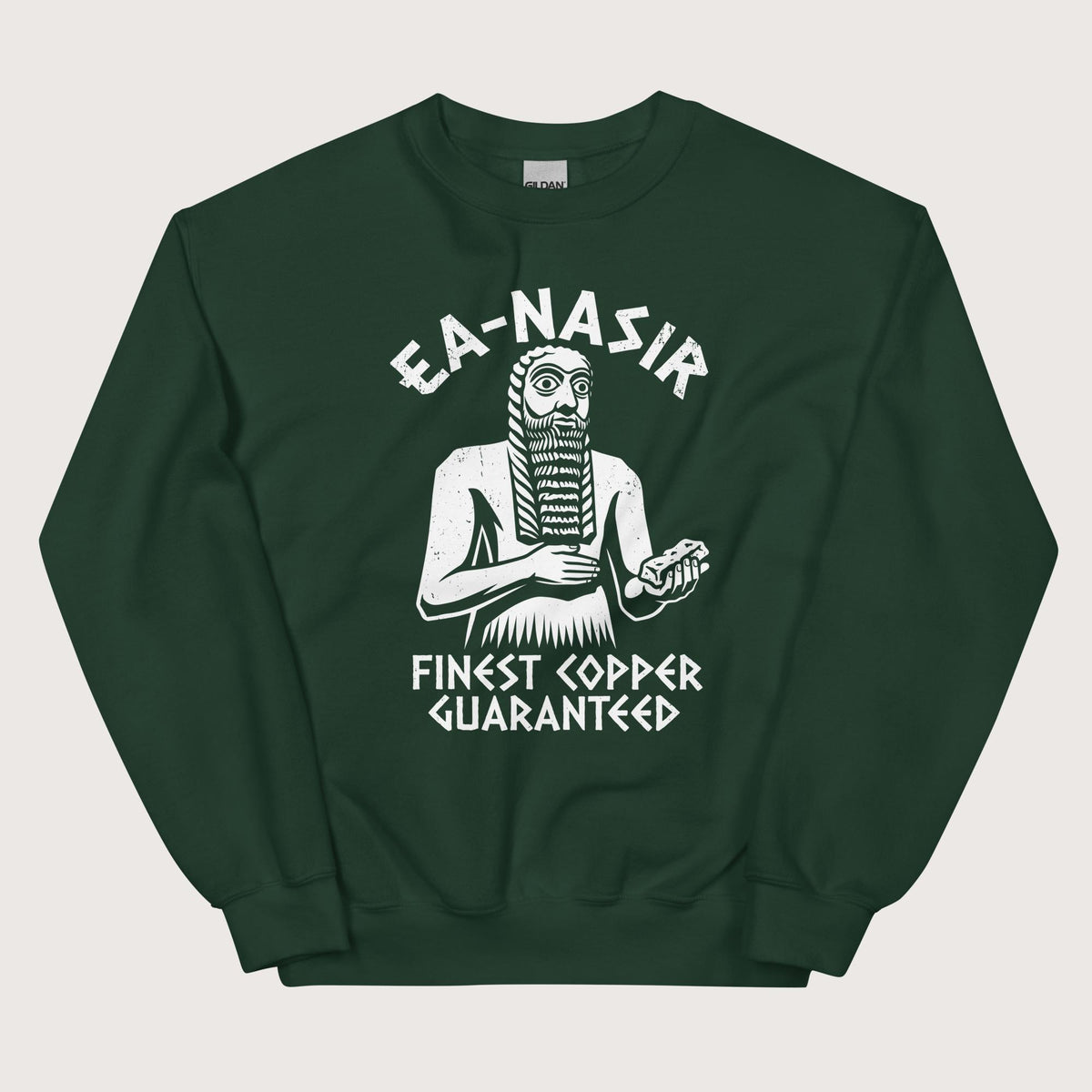 Forest Green Ea-Nasir Finest Copper Sweatshirt - history buff gift by HistoHead