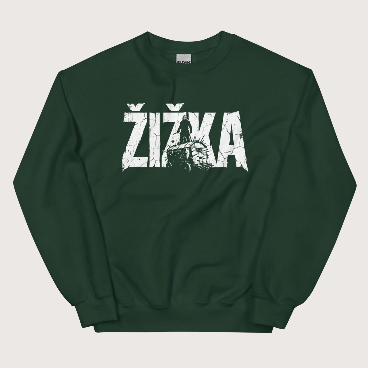 Forest Green Jan Žižka Sweatshirt - history buff gift by HistoHead