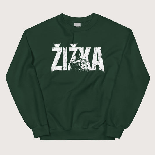 Forest Green Jan Žižka Sweatshirt - history buff gift by HistoHead