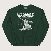 Forest Green Warwolf Trebuchet Sweatshirt - history buff gift by HistoHead