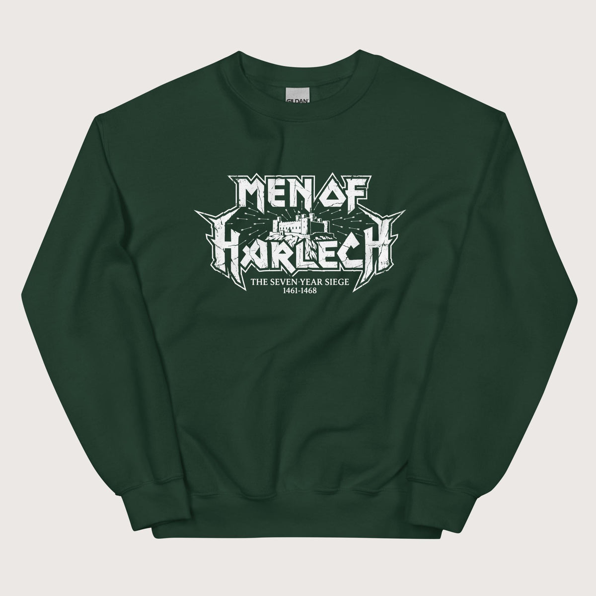 Forest Green Men of Harlech Sweatshirt - history buff gift by HistoHead