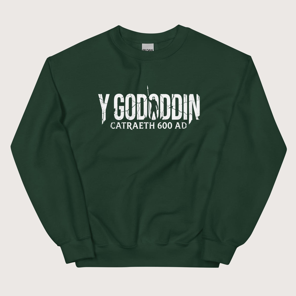 Forest Green Y Gododdin Catraeth 600 Sweatshirt - history buff gift by HistoHead