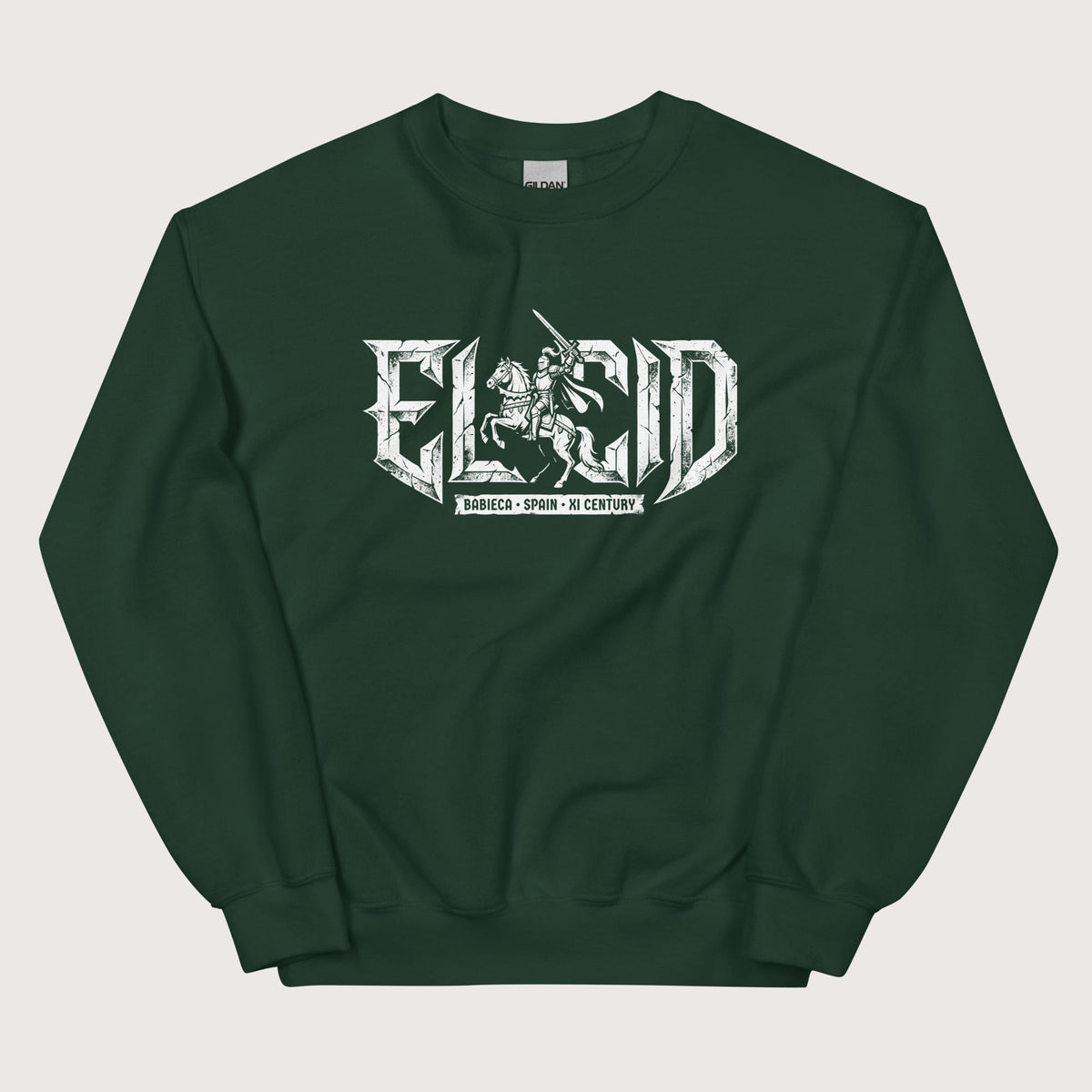 Forest Green El Cid Sweatshirt - history buff gift by HistoHead