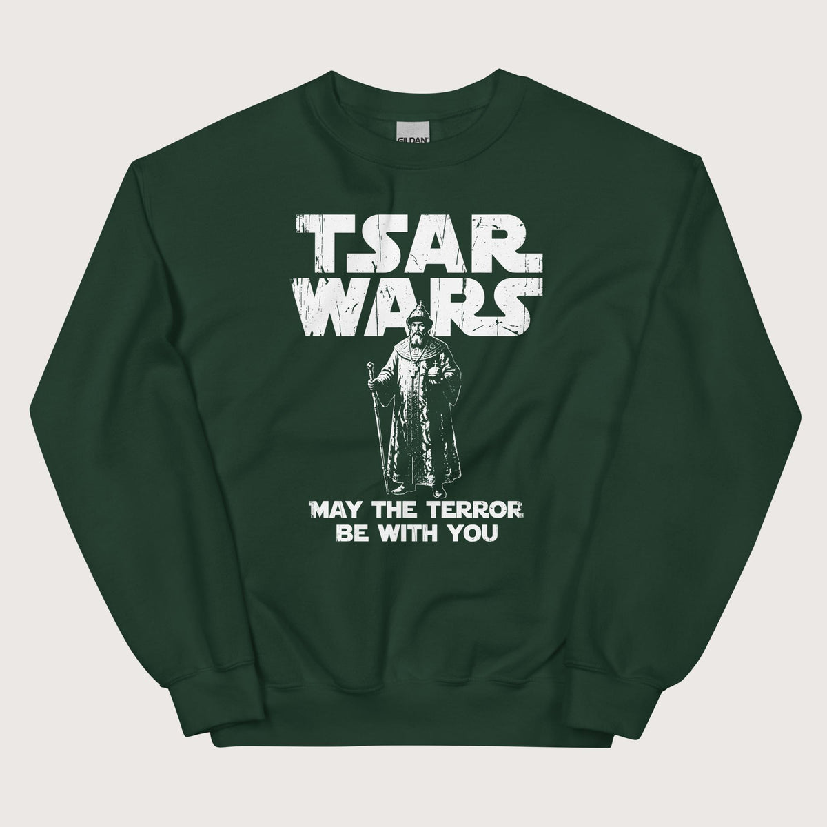 Forest Green Ivan the Terrible Tsar Wars Sweatshirt - history buff gift by HistoHead