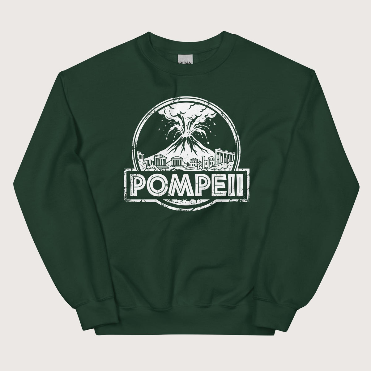 Forest Green Pompeii Sweatshirt - history buff gift by HistoHead