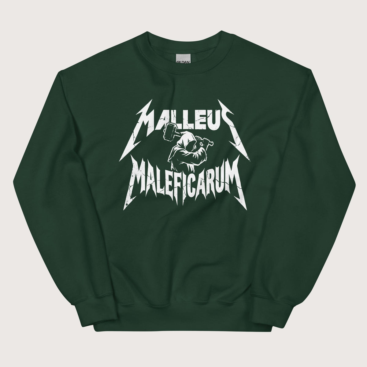 Forest Green Malleus Maleficarum Sweatshirt - history buff gift by HistoHead