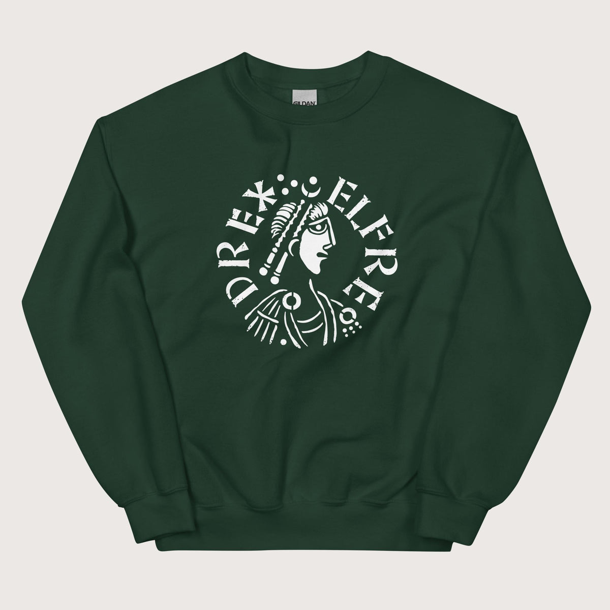 Forest Green Alfred the Great Penny Sweatshirt - history buff gift by HistoHead
