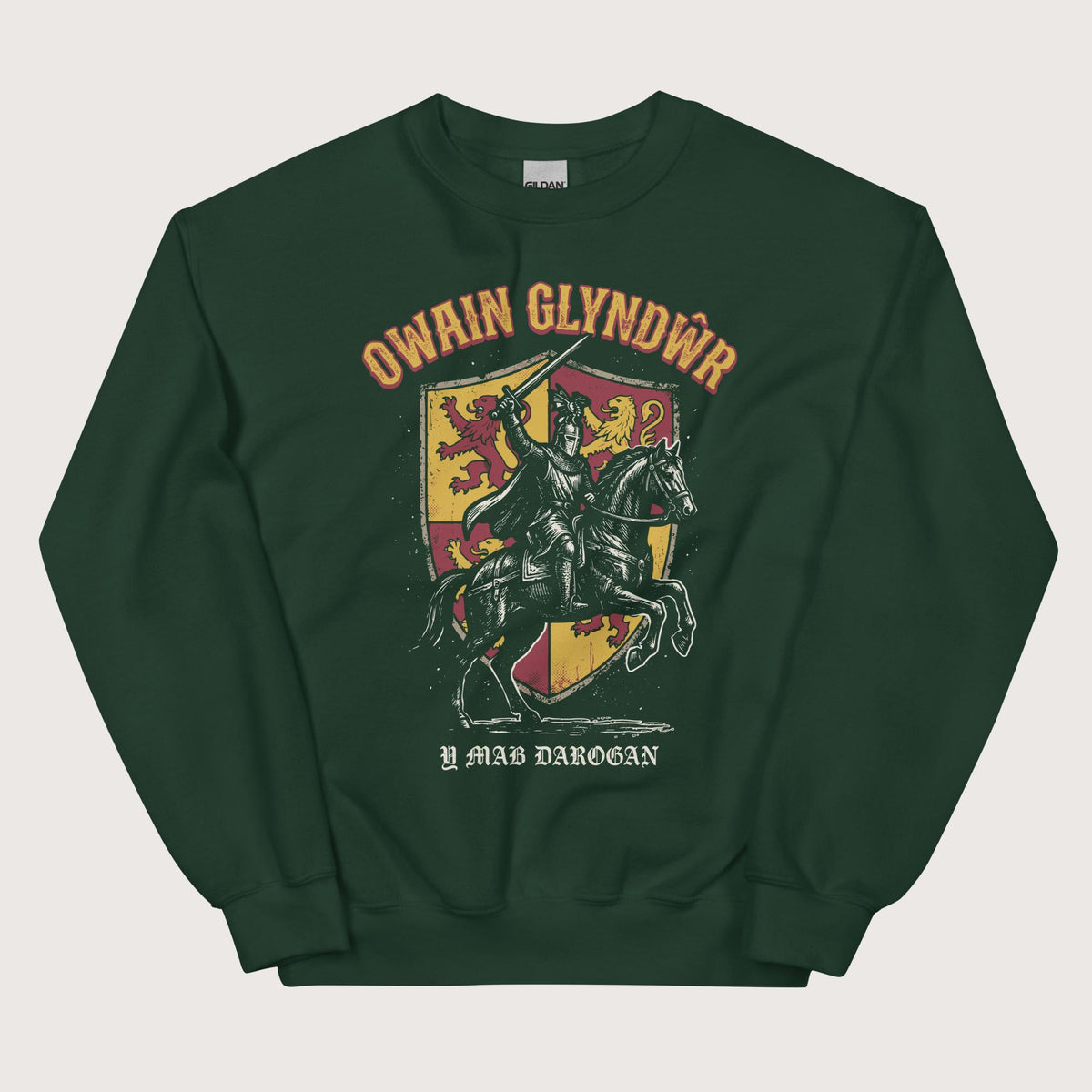 Forest Green Owain Glyndwr Sweatshirt - history buff gift by HistoHead