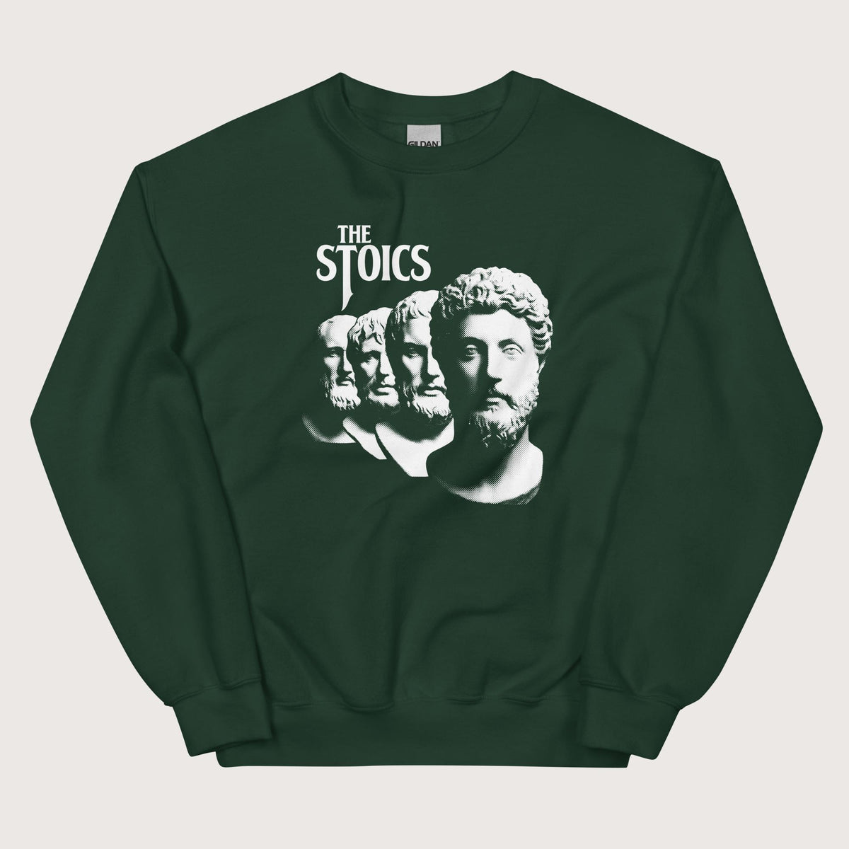 Forest Green The Stoics Band Sweatshirt - history buff gift by HistoHead