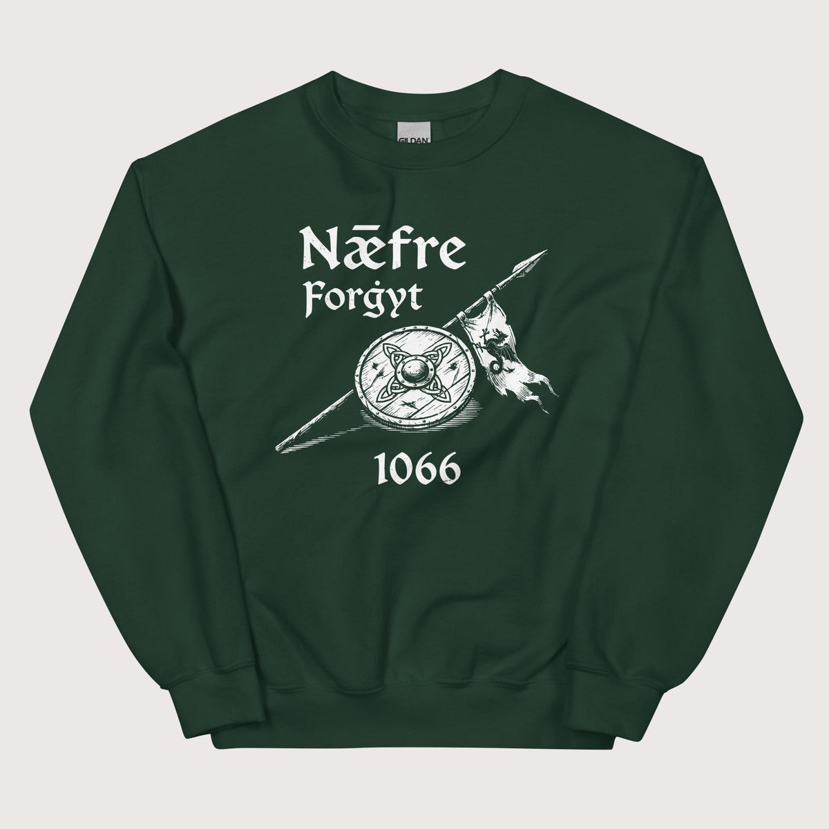 Forest Green Never Forget 1066 Sweatshirt - history buff gift by HistoHead