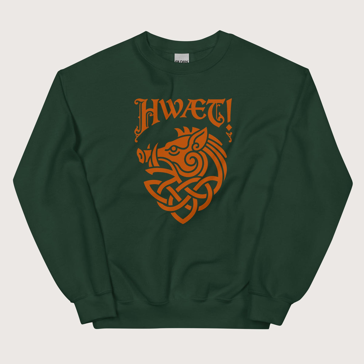 Forest Green Hwaet Boar Sweatshirt - history buff gift by HistoHead