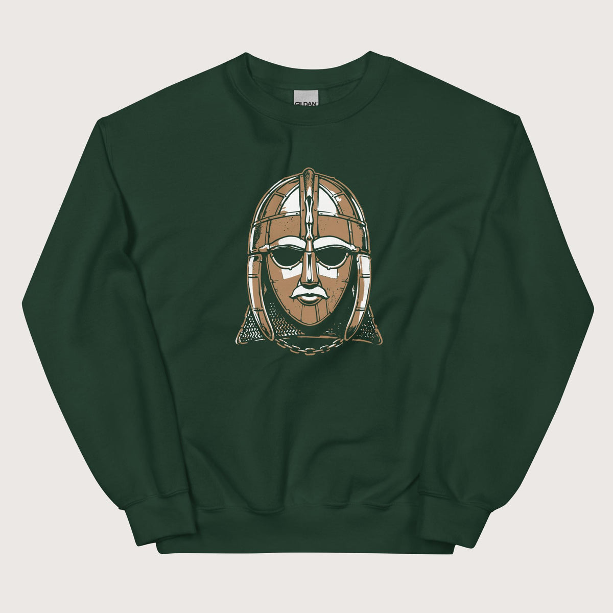 Forest Green Sutton Hoo Helmet Sweatshirt - history buff gift by HistoHead
