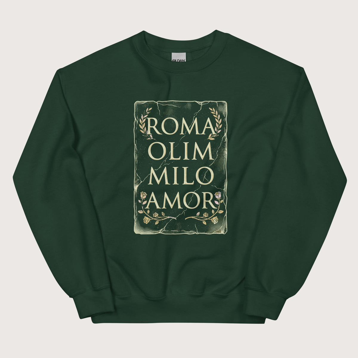 Forest Green Roma Amor Sweatshirt - history buff gift by HistoHead