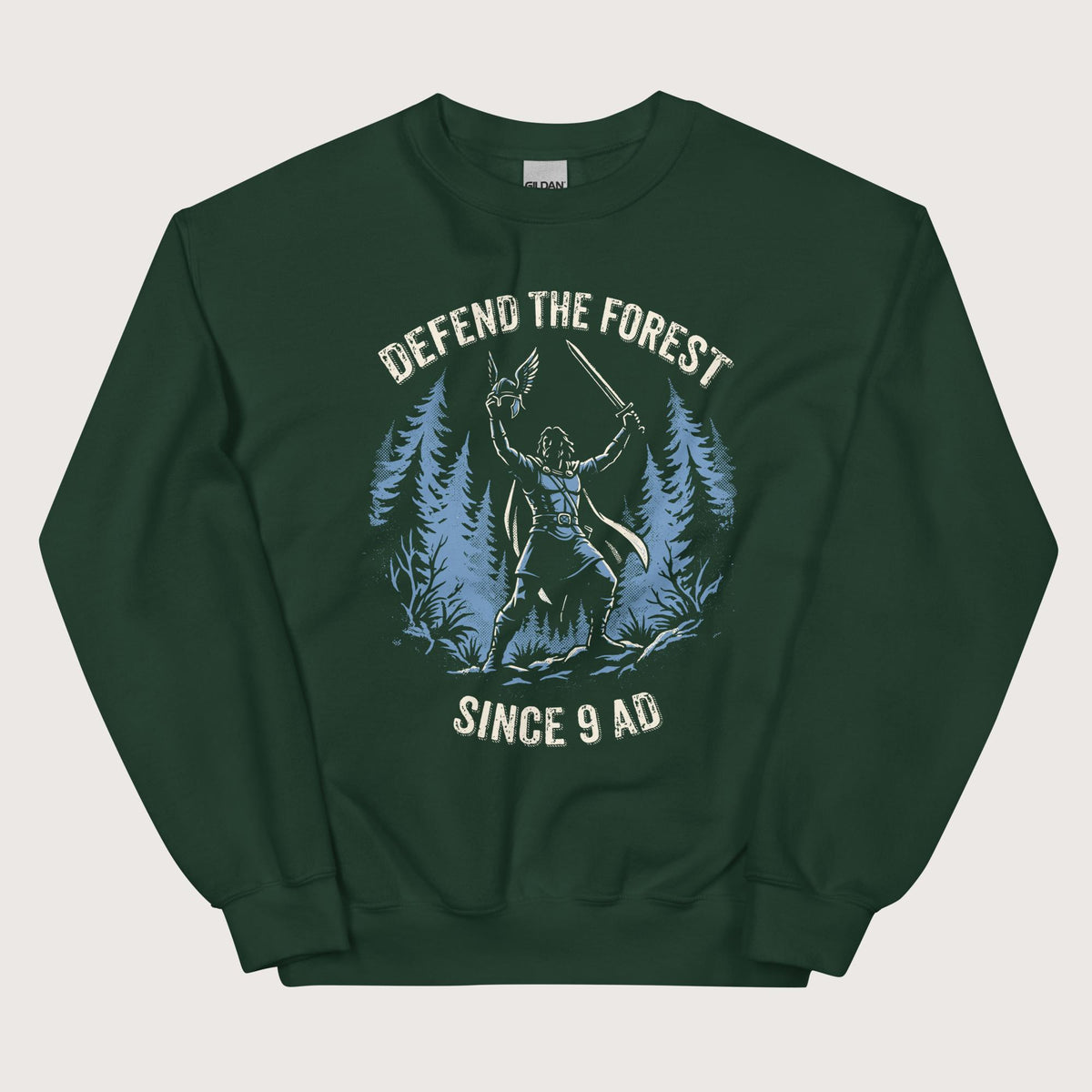 Forest Green Defend the Forest Sweatshirt - history buff gift by HistoHead