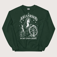 Forest Green Arianrhod In My Own Orbit Sweatshirt - history buff gift by HistoHead