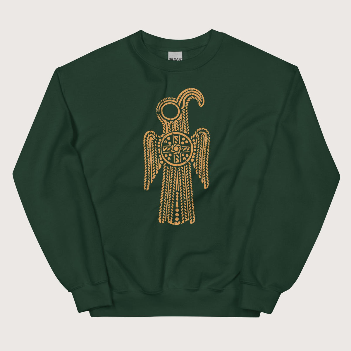 Forest Green Anglo-Saxon Eagle Sweatshirt - history buff gift by HistoHead