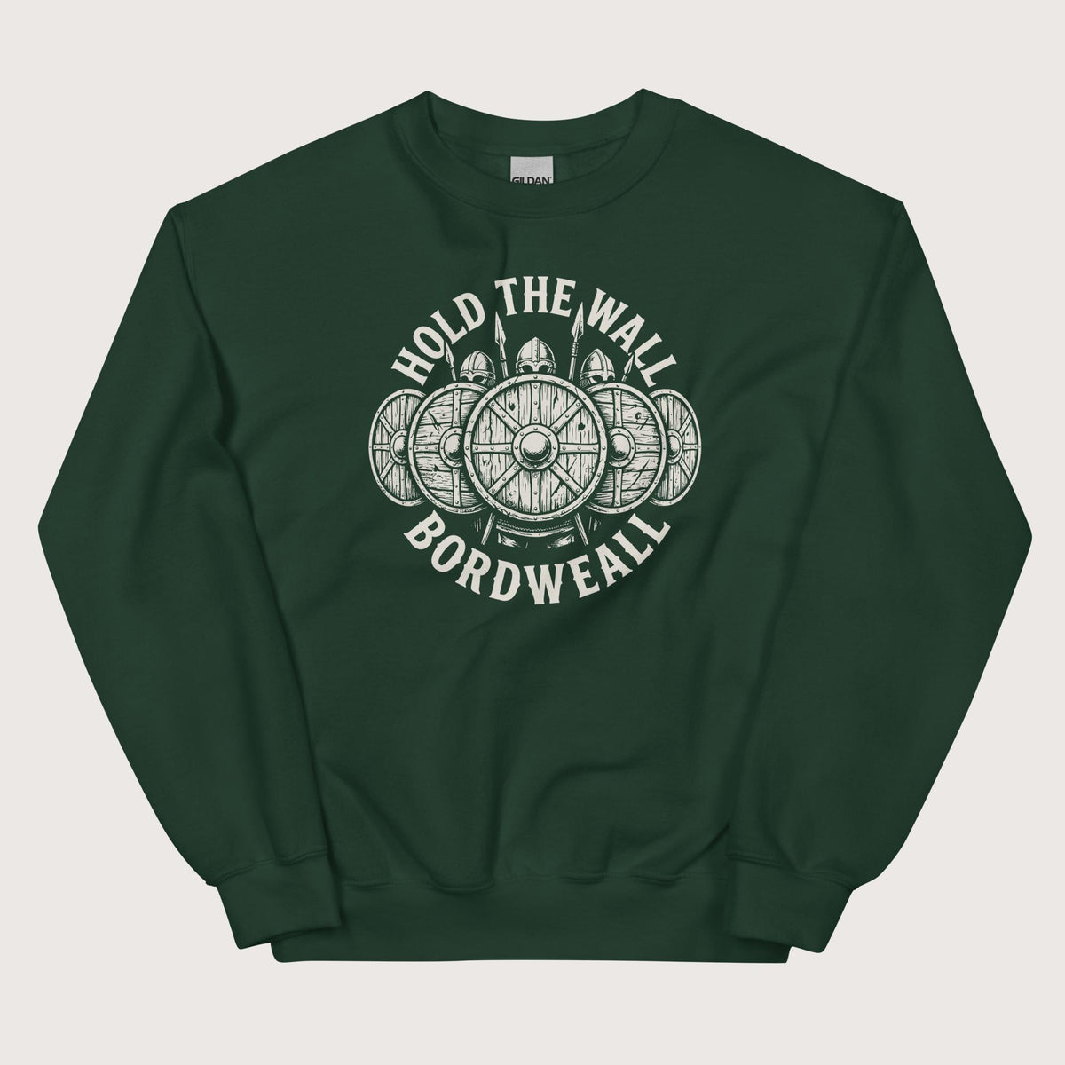 Forest Green Hold the Wall Sweatshirt - history buff gift by HistoHead