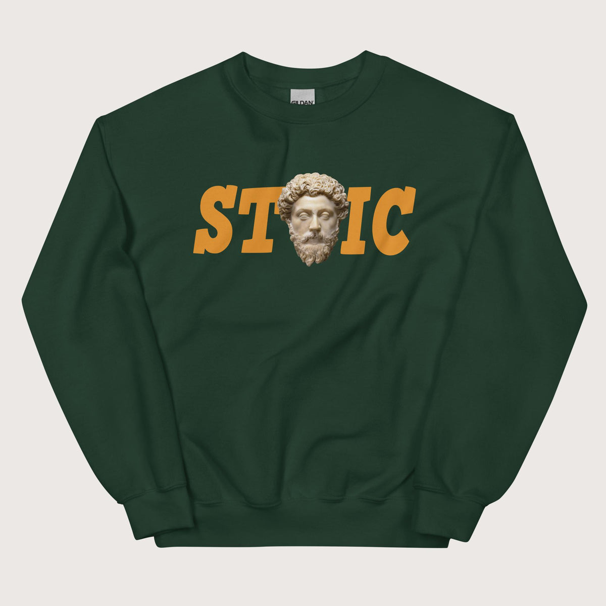 Forest Green Stoic Marcus Aurelius Sweatshirt - history buff gift by HistoHead