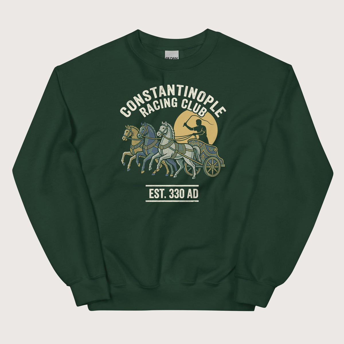 Forest Green Constantinople Racing Club Sweatshirt - history buff gift by HistoHead
