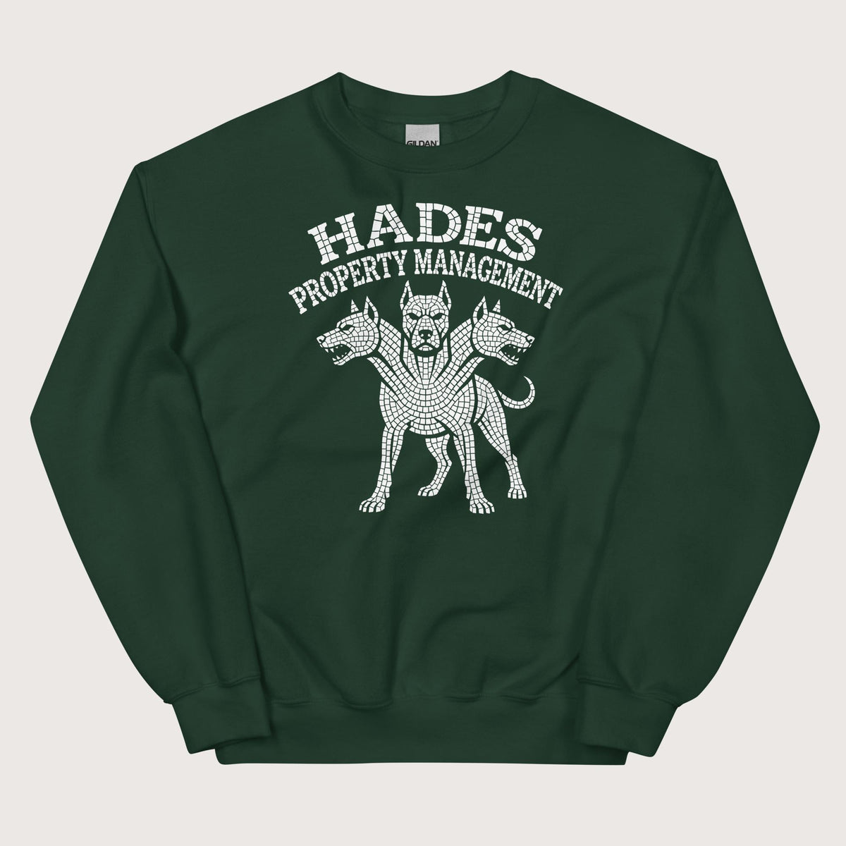 Forest Green Hades Property Management Sweatshirt - history buff gift by HistoHead