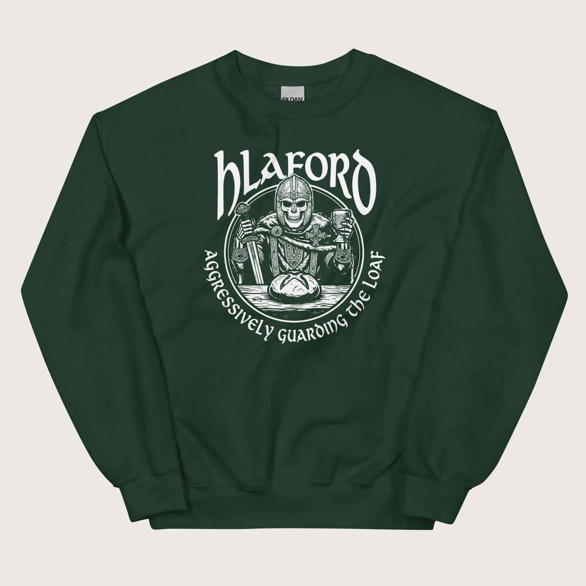 Forest Green Hlaford Loaf Guardian Sweatshirt - history buff gift by HistoHead