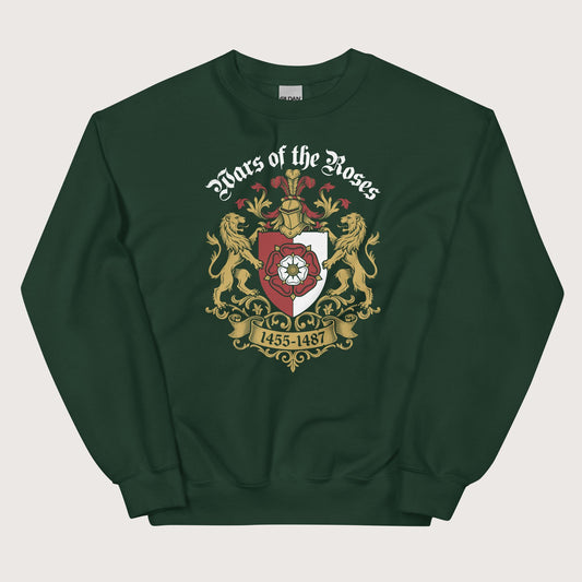 Forest Green Wars of the Roses Sweatshirt - history buff gift by HistoHead