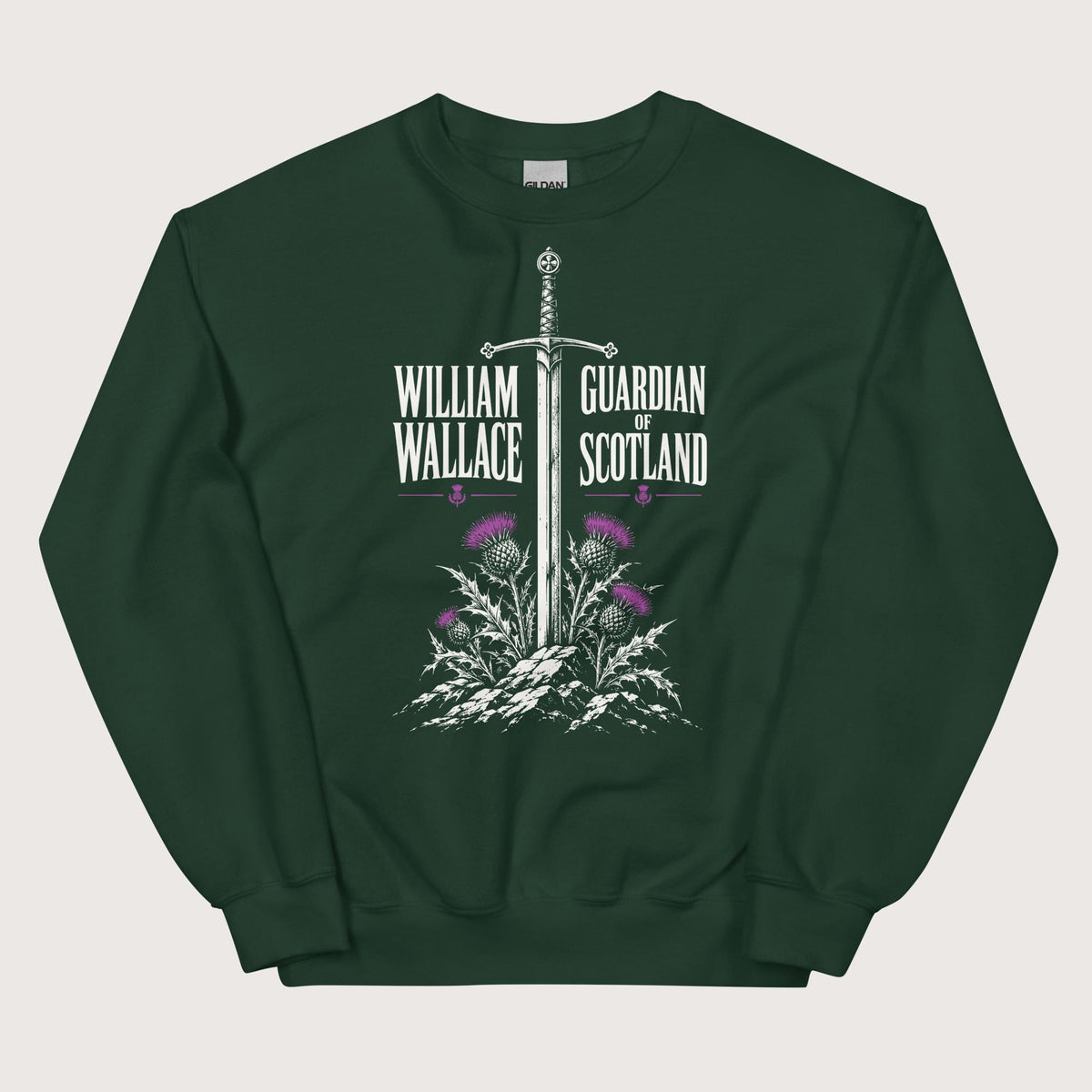 Forest Green William Wallace Sweatshirt - history buff gift by HistoHead