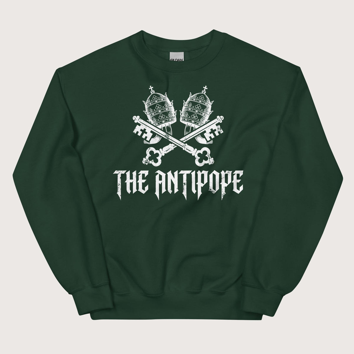 Forest Green The Antipope Sweatshirt - history buff gift by HistoHead