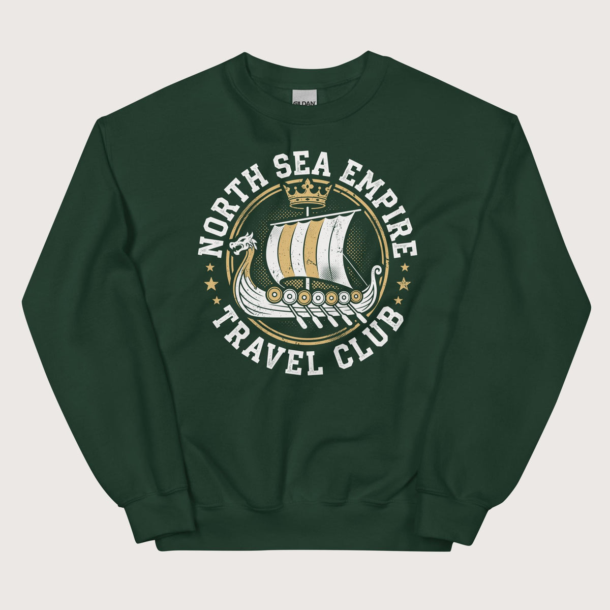 Forest Green North Sea Empire Travel Club Sweatshirt - history buff gift by HistoHead