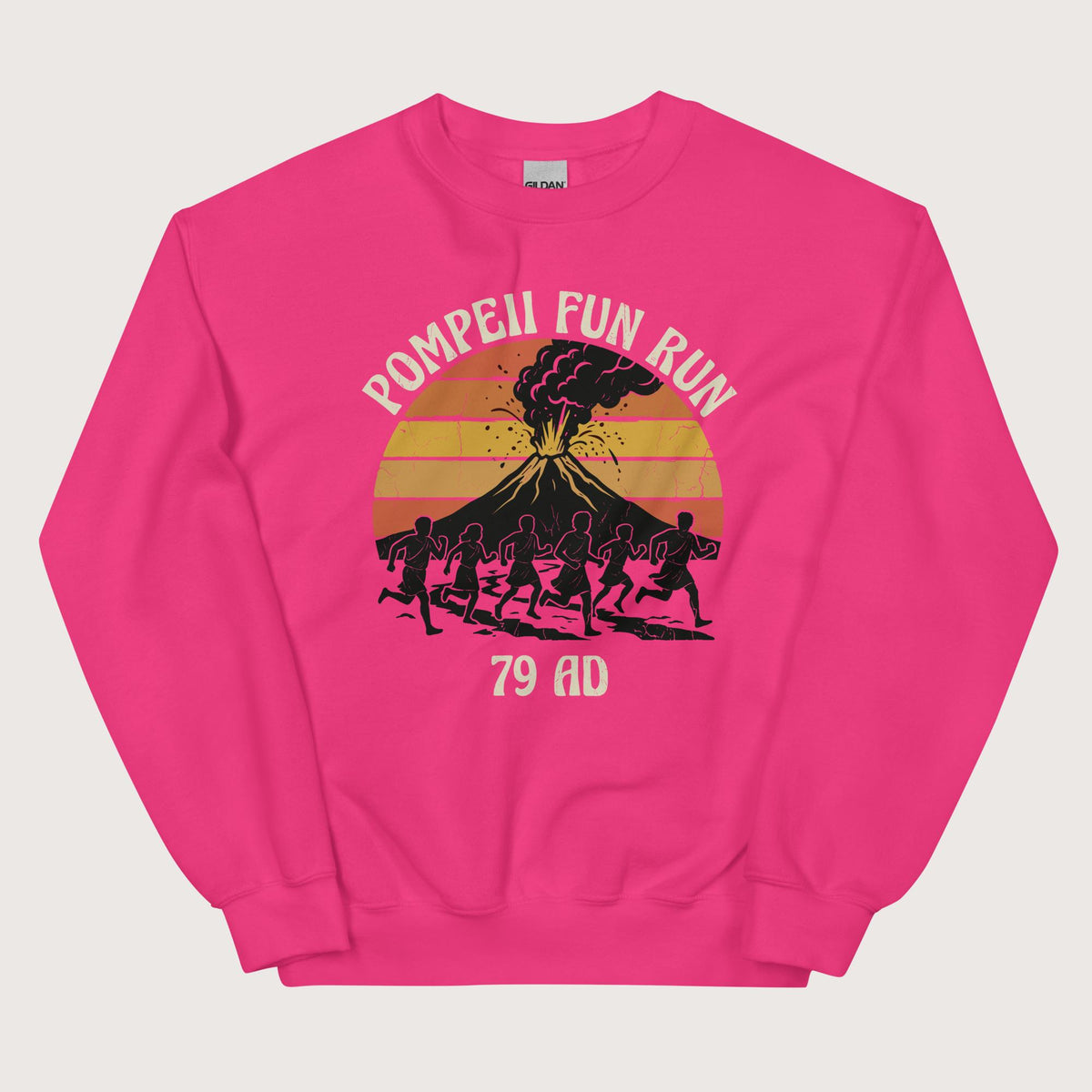 Heliconia Pompeii Fun Run Retro Sweatshirt - history buff gift by HistoHead