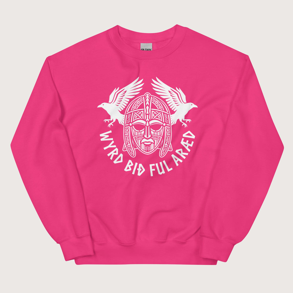 Heliconia Wyrd Bið Ful Aræd Sutton Hoo Helmet Edition Sweatshirt - history buff gift by HistoHead